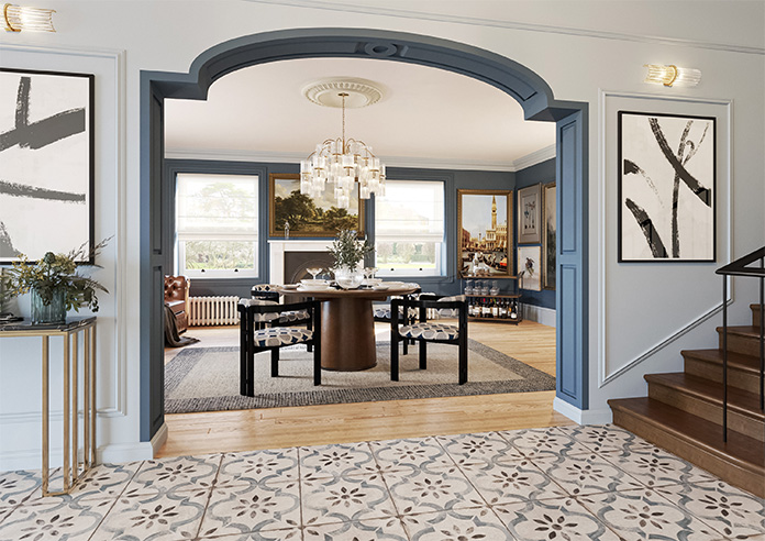 Pavia Voile, Cream Breeze - Roman Blind - Image 6